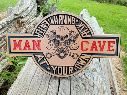 Man Cave - Enter At Your Own Risk V2