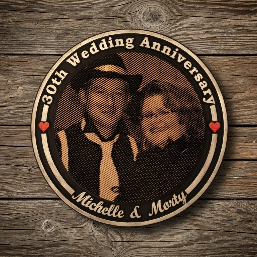 Anniversary Photo Plaque