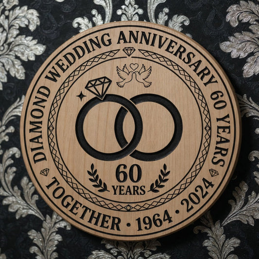 Diamond Anniversary Plaque - Design 2