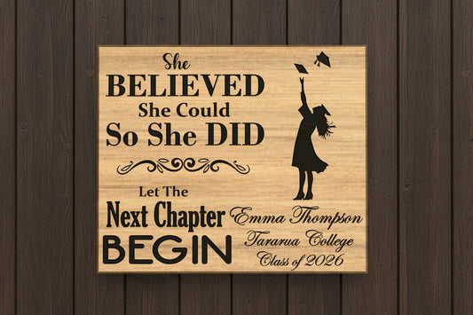 Graduation Plaque - Design 2