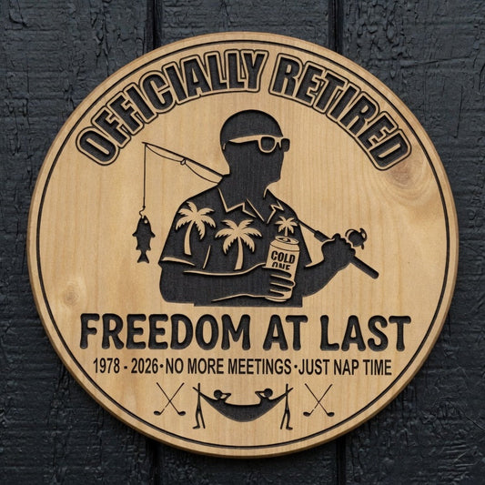 Retirement Plaque - Design 11