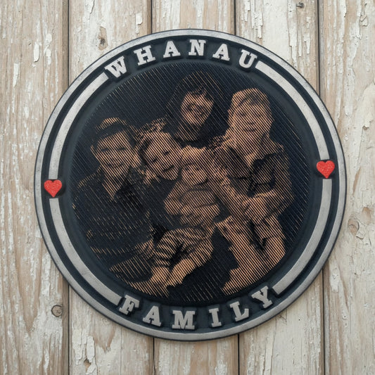 Whanau / Family Photo Plaque