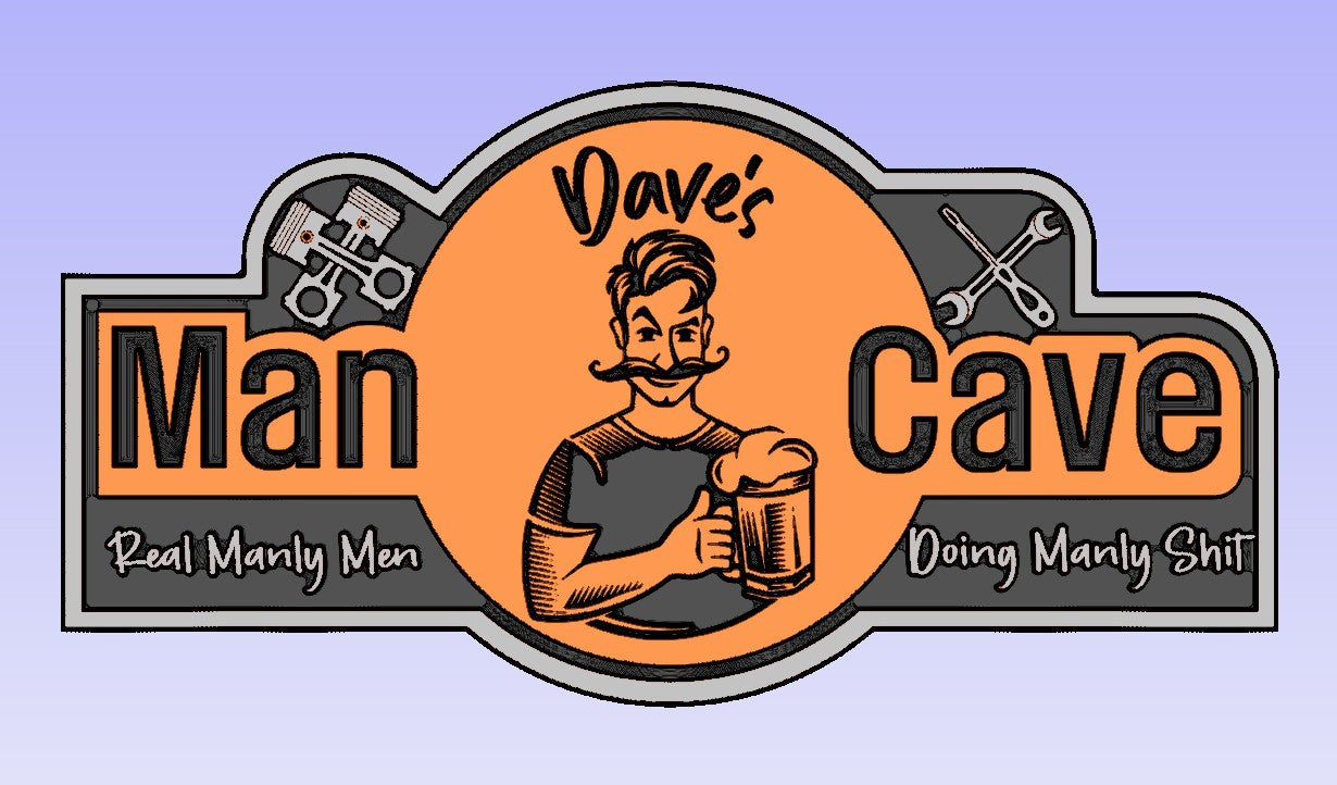 Man Cave Sign - Personalised