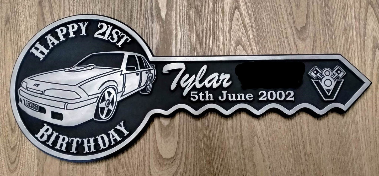 Personalised 21st Birthday Key