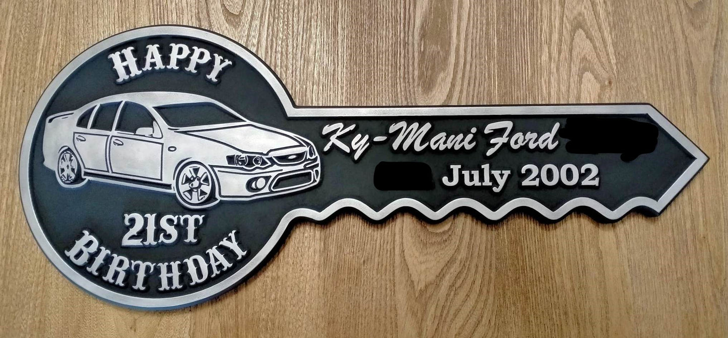 Personalised 21st Birthday Key