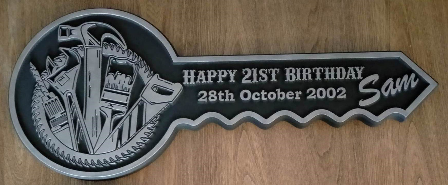 Personalised 21st Birthday Key