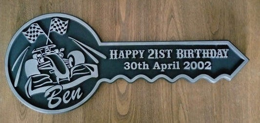 Personalised 21st Birthday Key