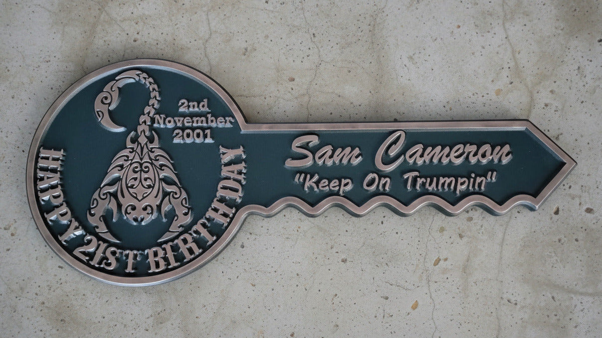 Personalised 21st Birthday Key