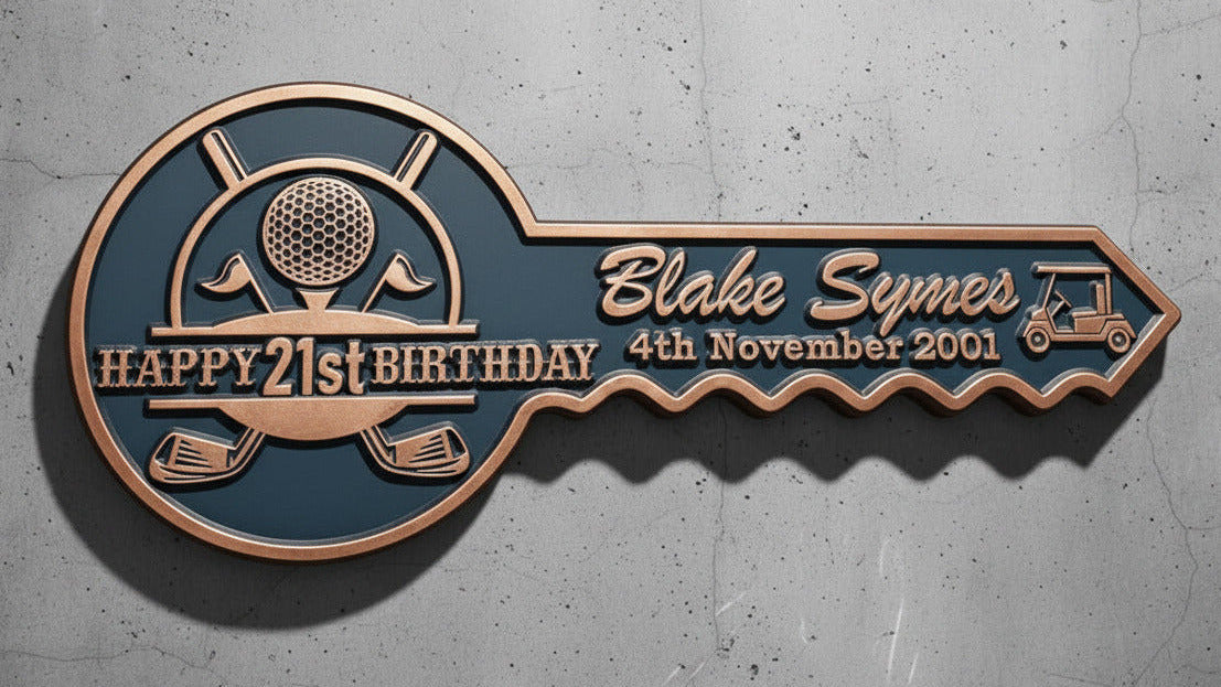 Personalised 21st Birthday Key