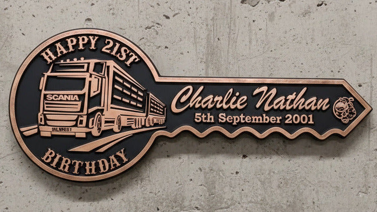 Personalised 21st Birthday Key