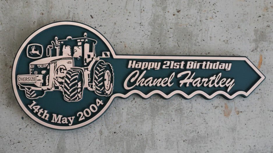 Personalised 21st Birthday Key