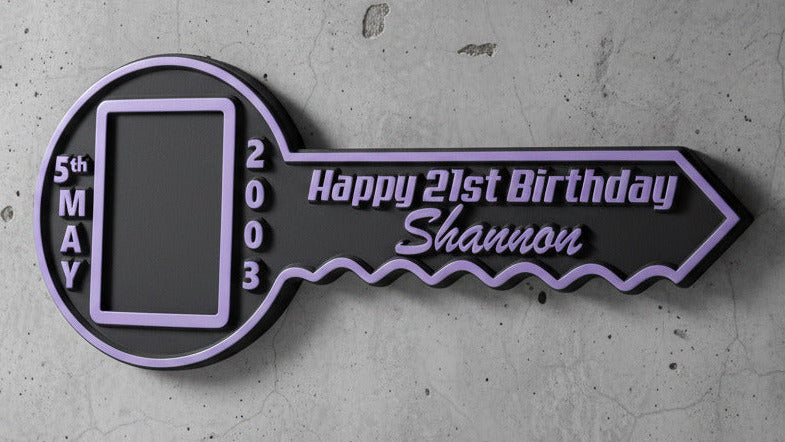 Personalised 21st Birthday Key