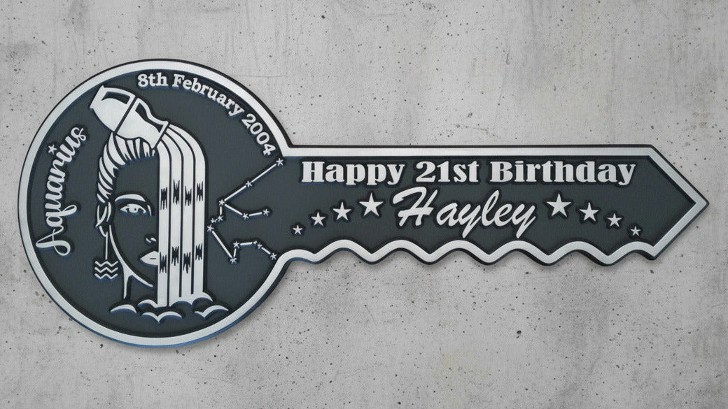 Personalised 21st Birthday Key