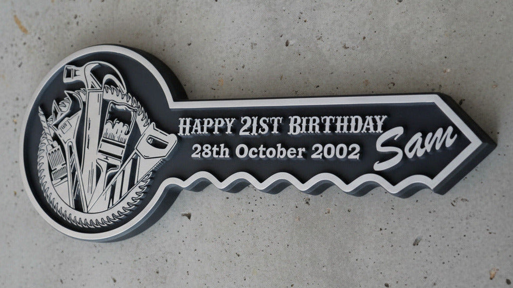 Personalised 21st Birthday Key