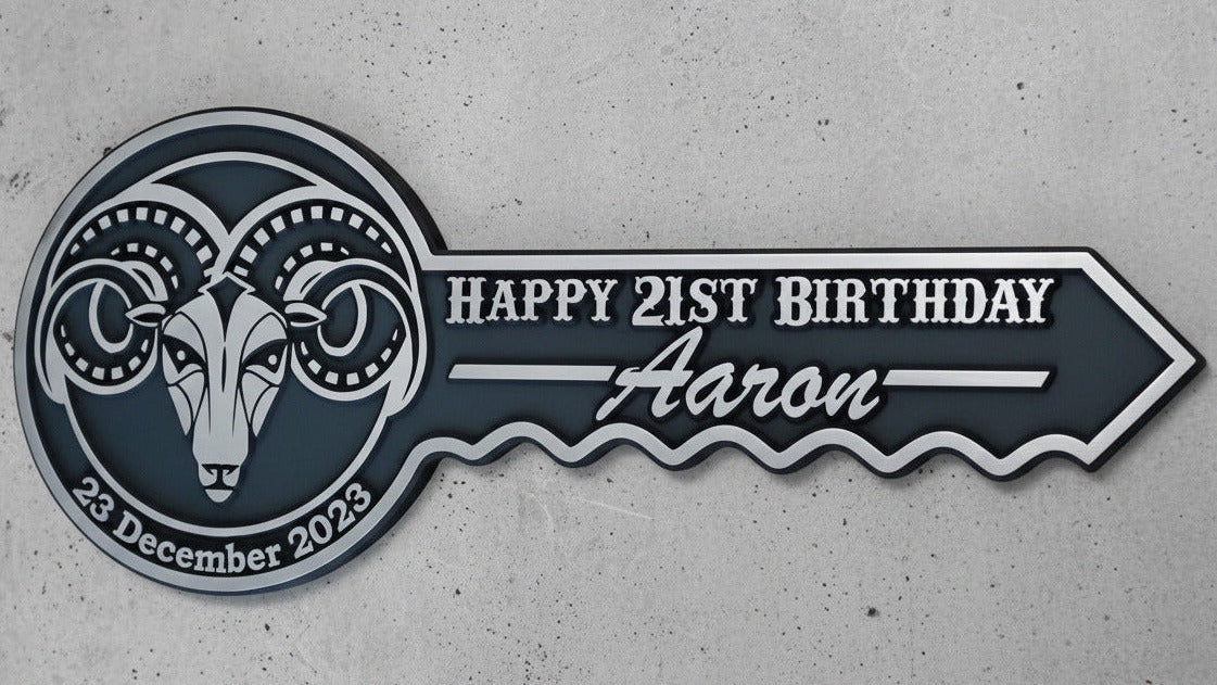 Personalised 21st Birthday Key