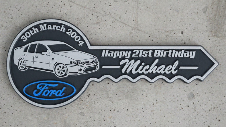 Personalised 21st Birthday Key