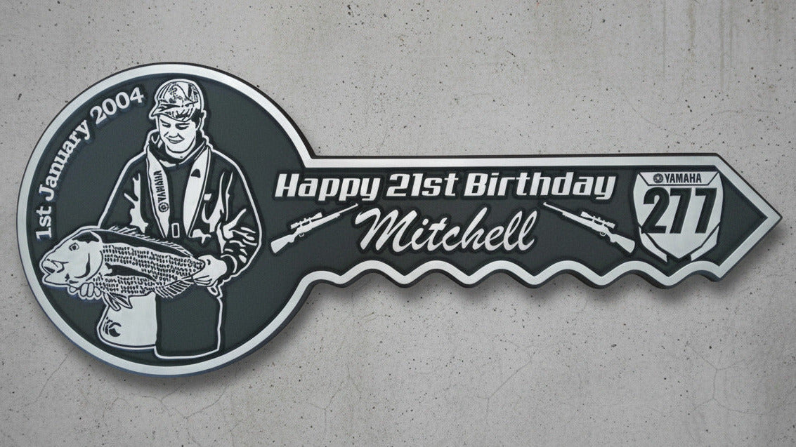 Personalised 21st Birthday Key