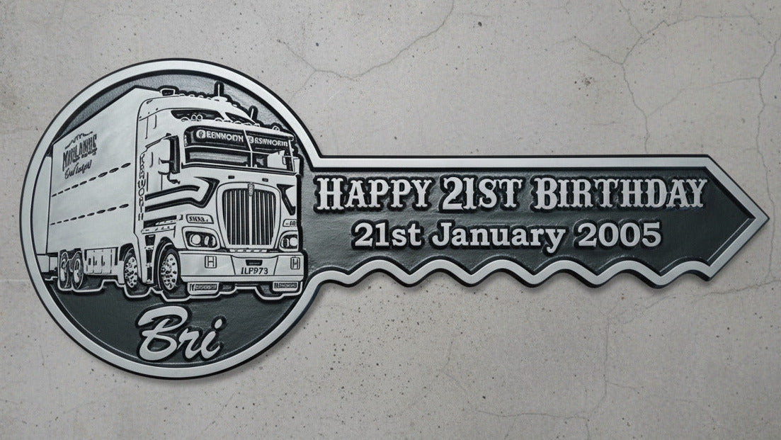 Personalised 21st Birthday Key