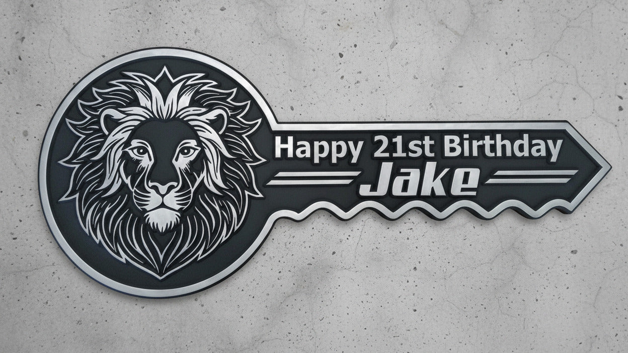 Personalised 21st Birthday Key