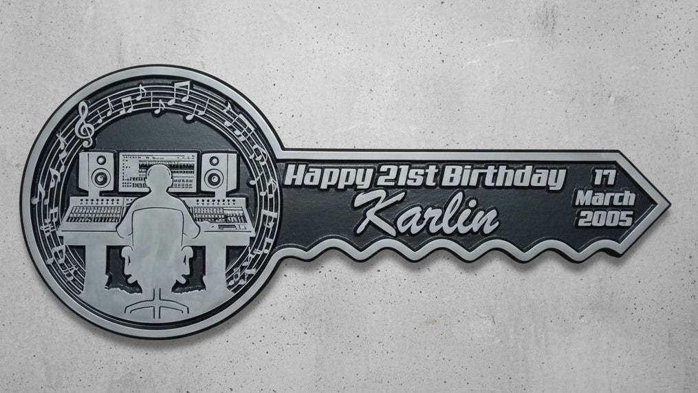 Personalised 21st Birthday Key