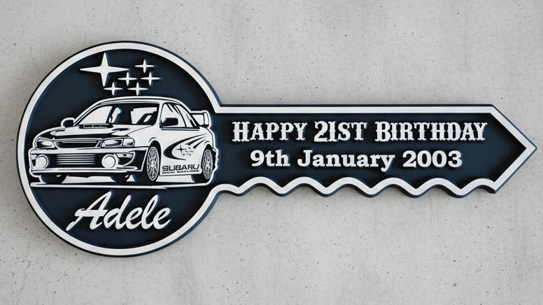 Personalised 21st Birthday Key
