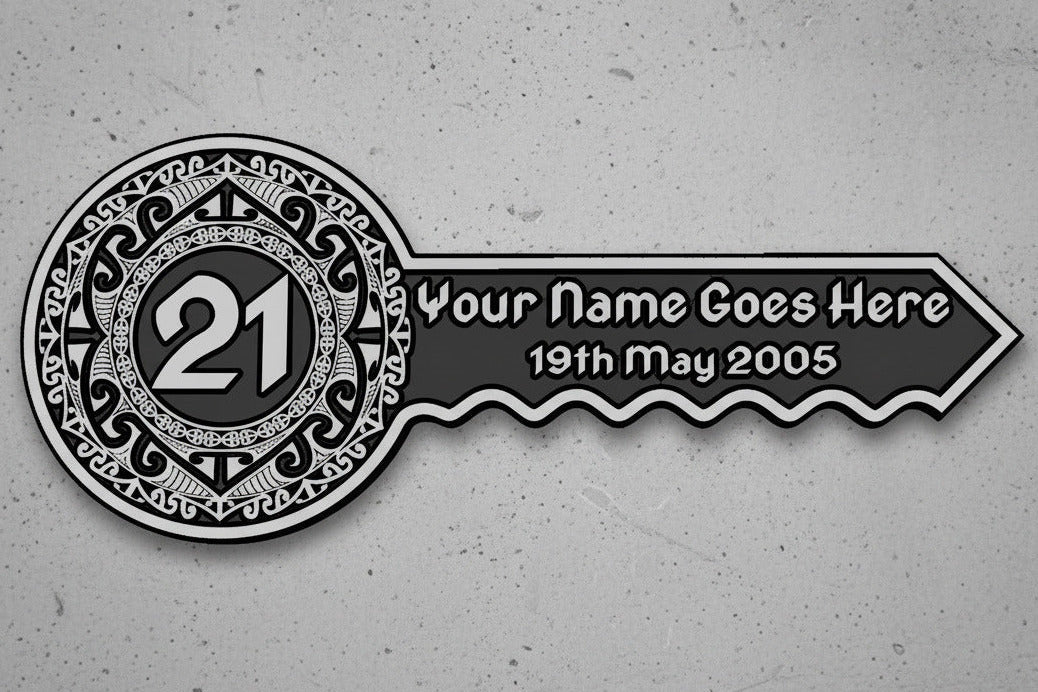 Personalised 21st Birthday Key