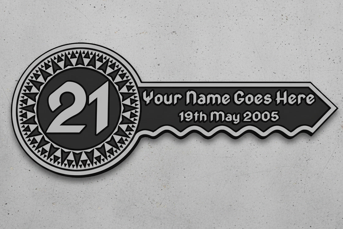 Personalised 21st Birthday Key