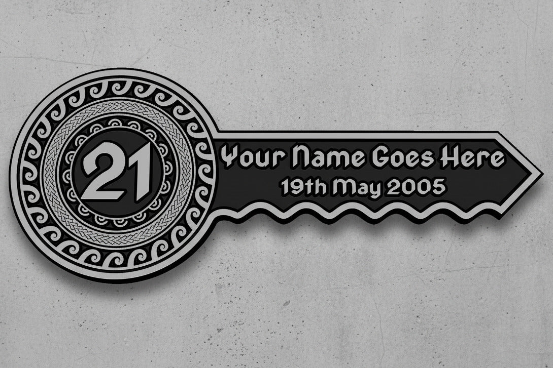 Personalised 21st Birthday Key