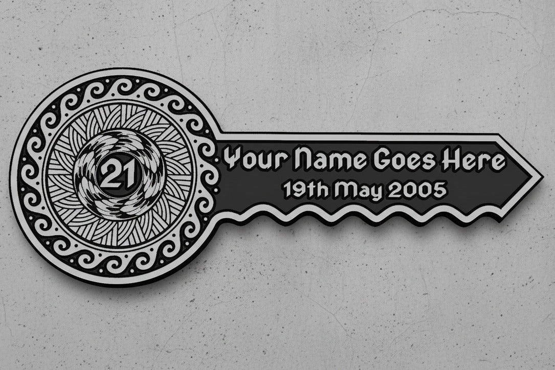 Personalised 21st Birthday Key