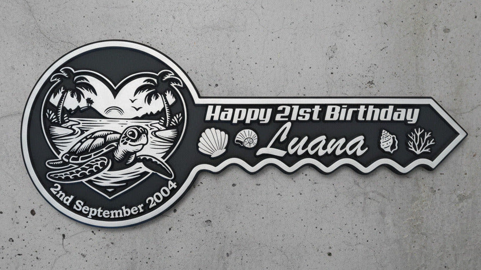 Personalised 21st Birthday Key
