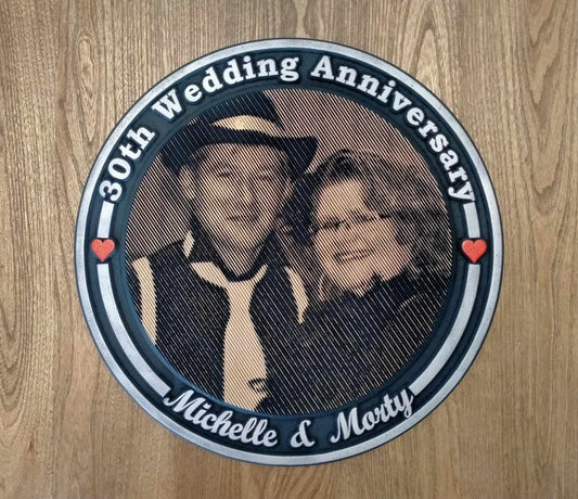 Anniversary Photo Plaque