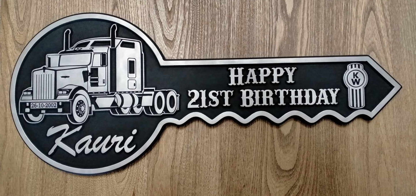 Personalised 21st Birthday Key