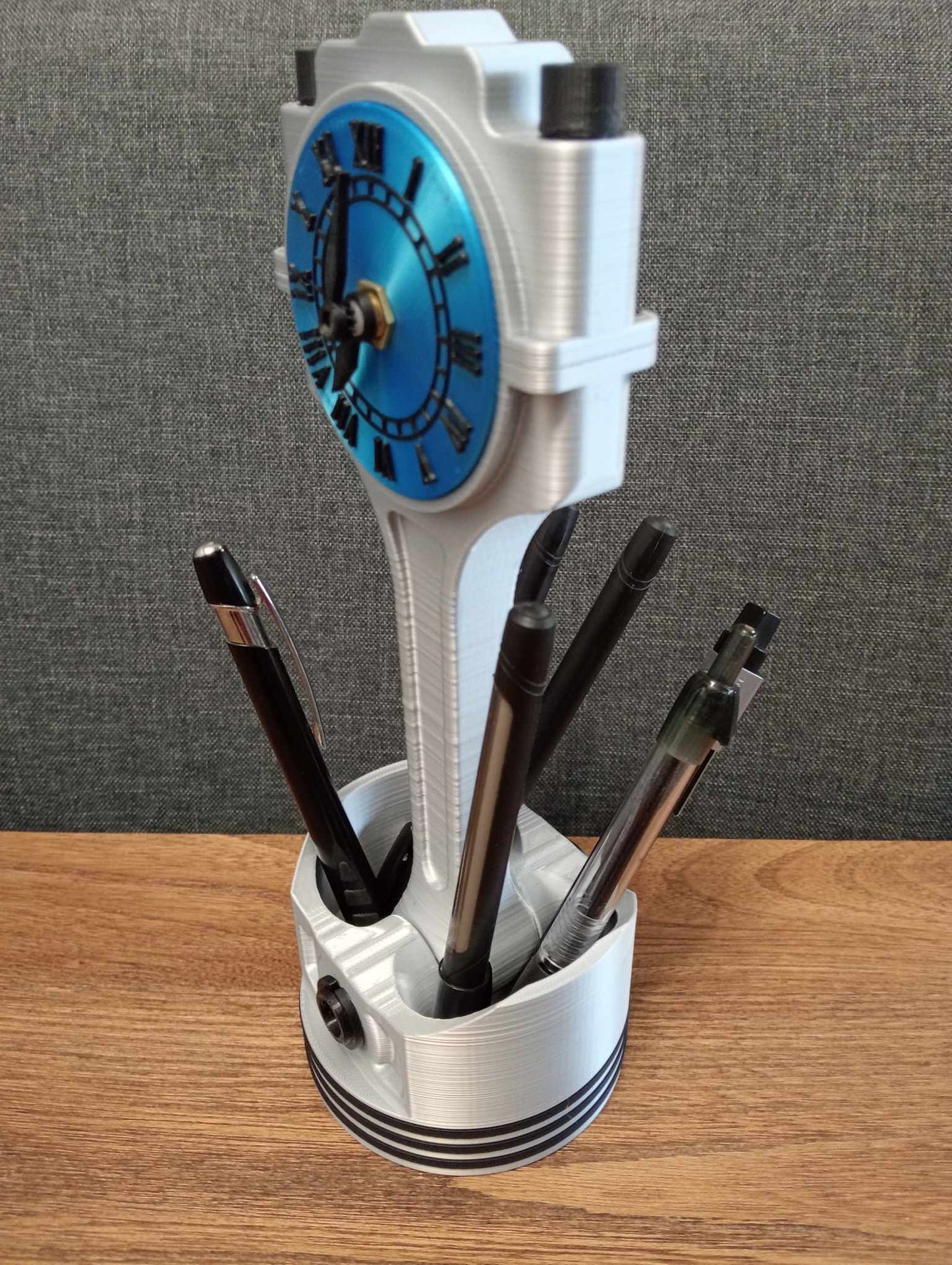 "Fast Times" - Piston Clock