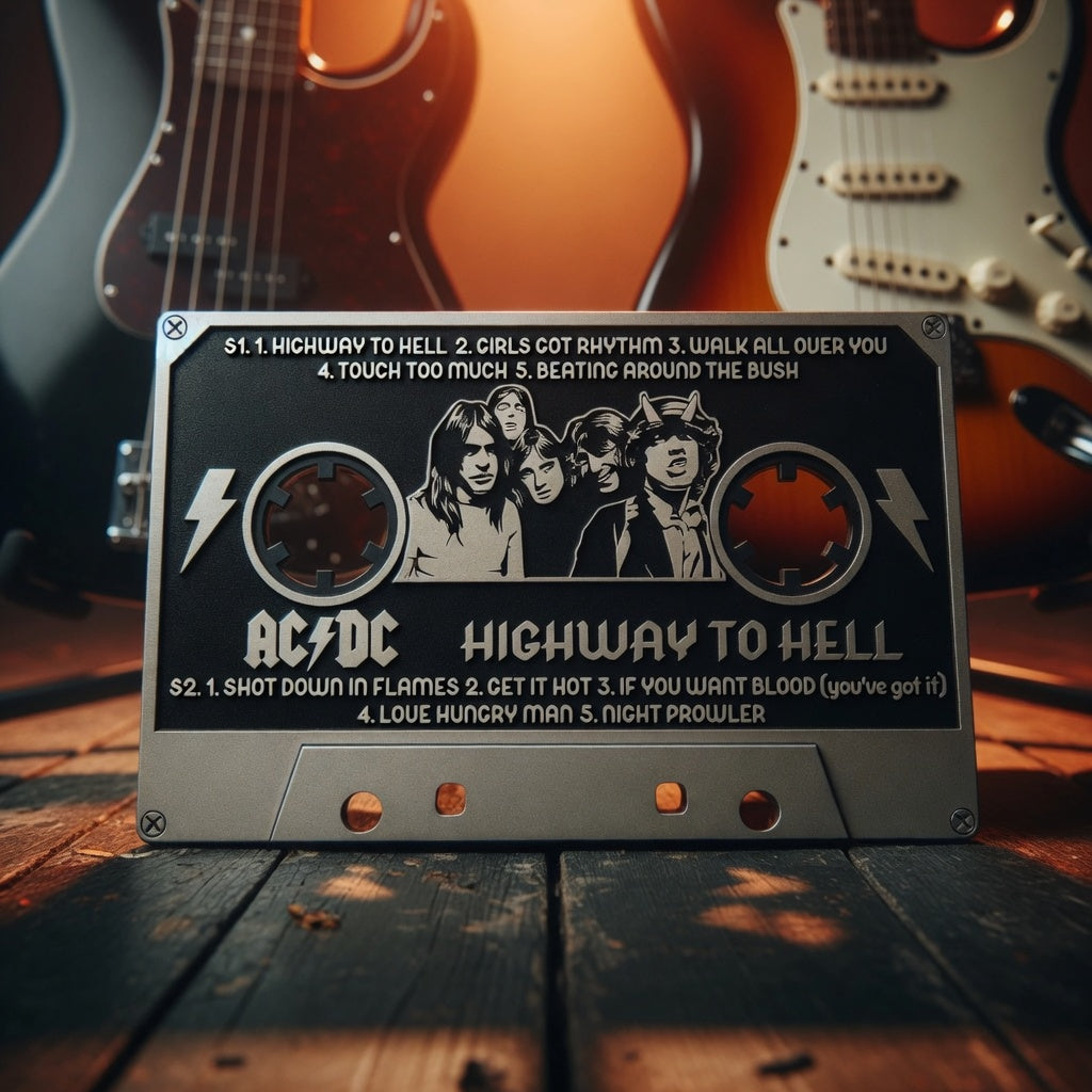 Rock Cassette Wall Art – Retro Designs | Music Room Gift NZ