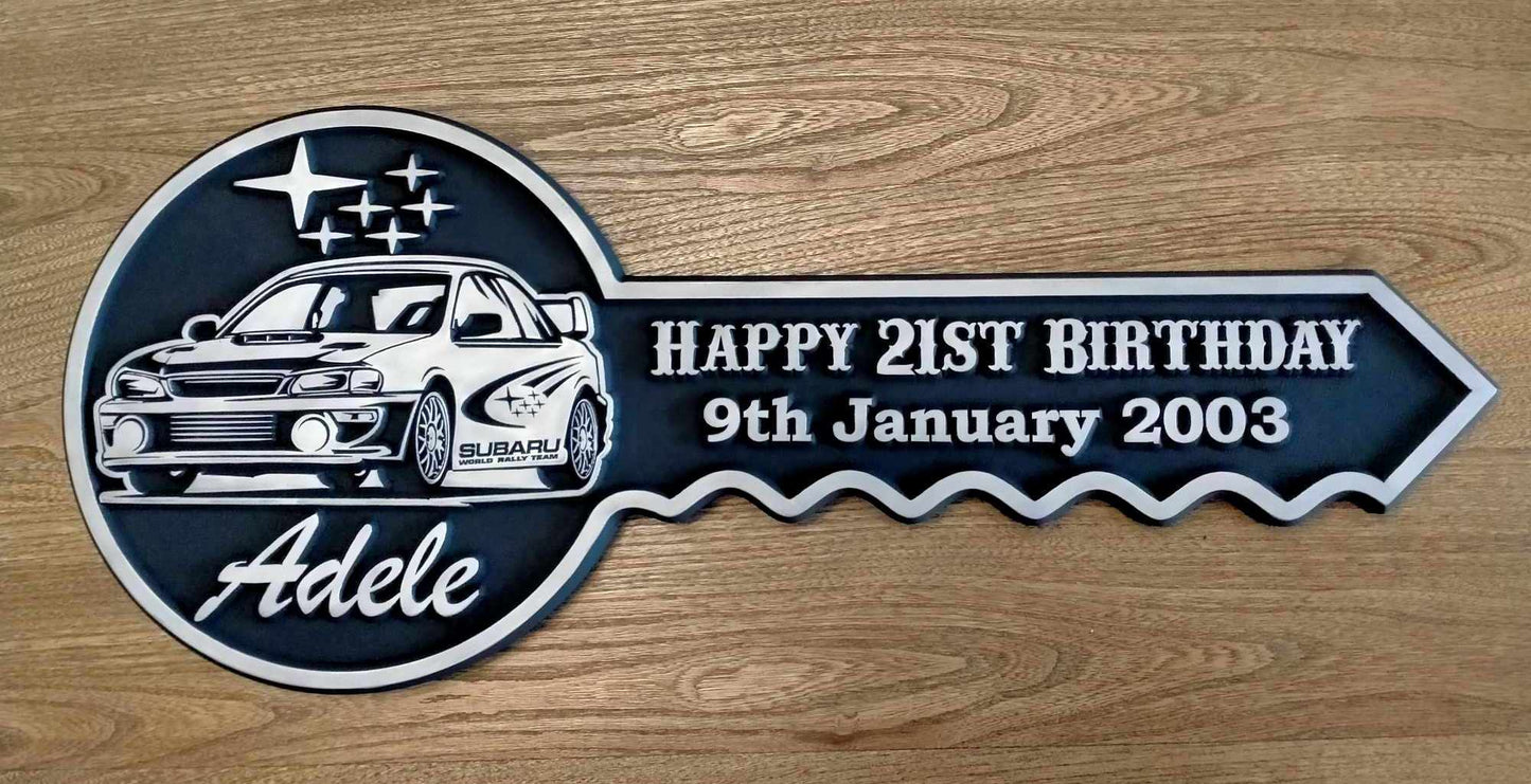 Personalised 21st Birthday Key