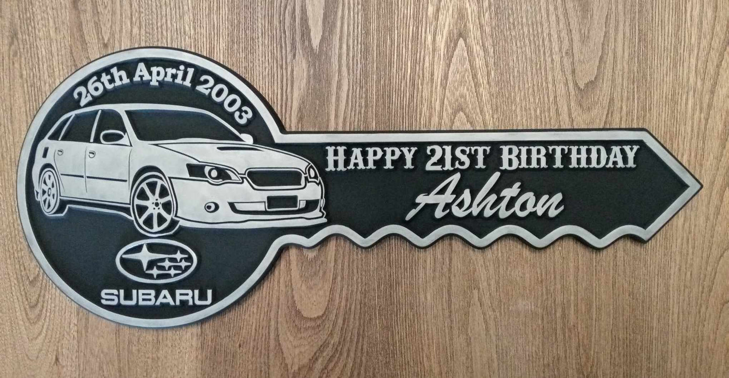 Personalised 21st Birthday Key