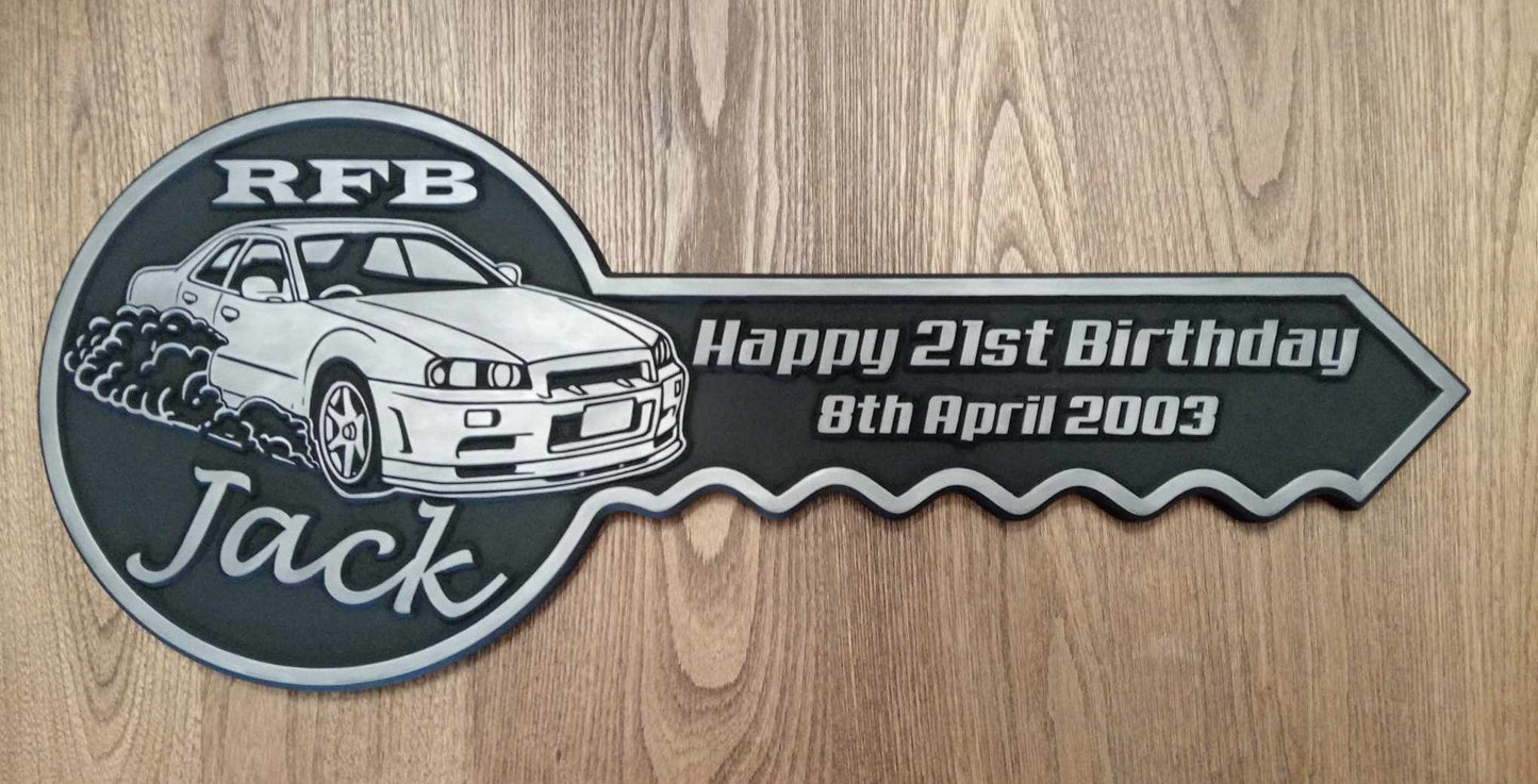 Personalised 21st Birthday Key