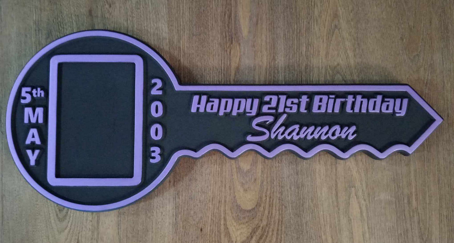 Personalised 21st Birthday Key