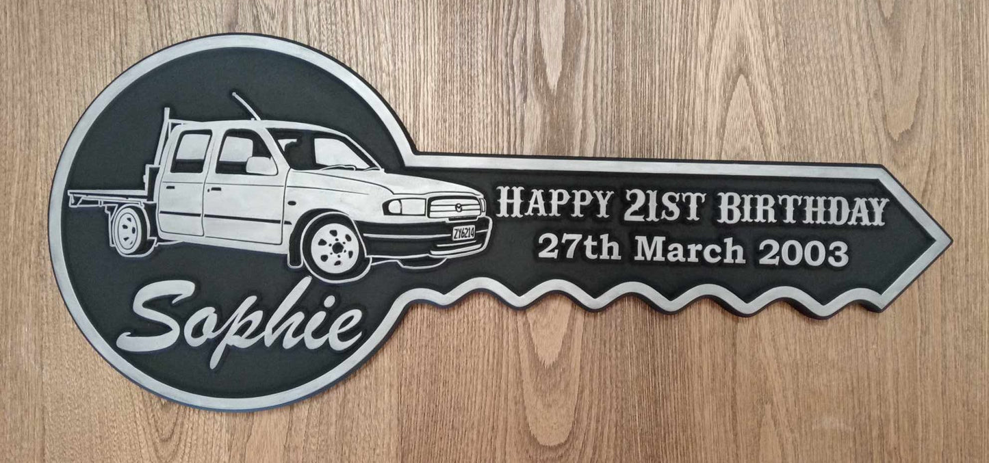 Personalised 21st Birthday Key
