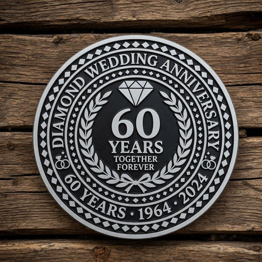 Diamond Anniversary Plaque - Design 1