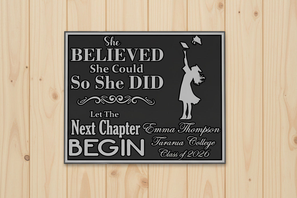 Graduation Plaque - Design 2