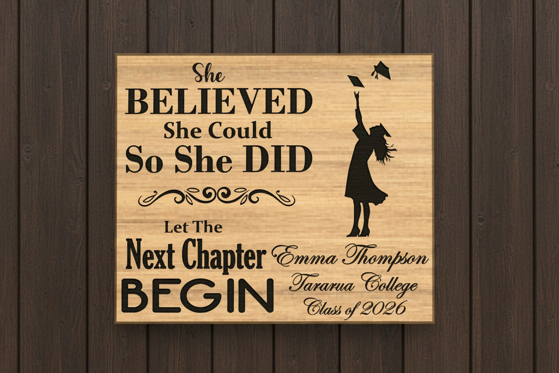 Graduation Plaque - Design 2