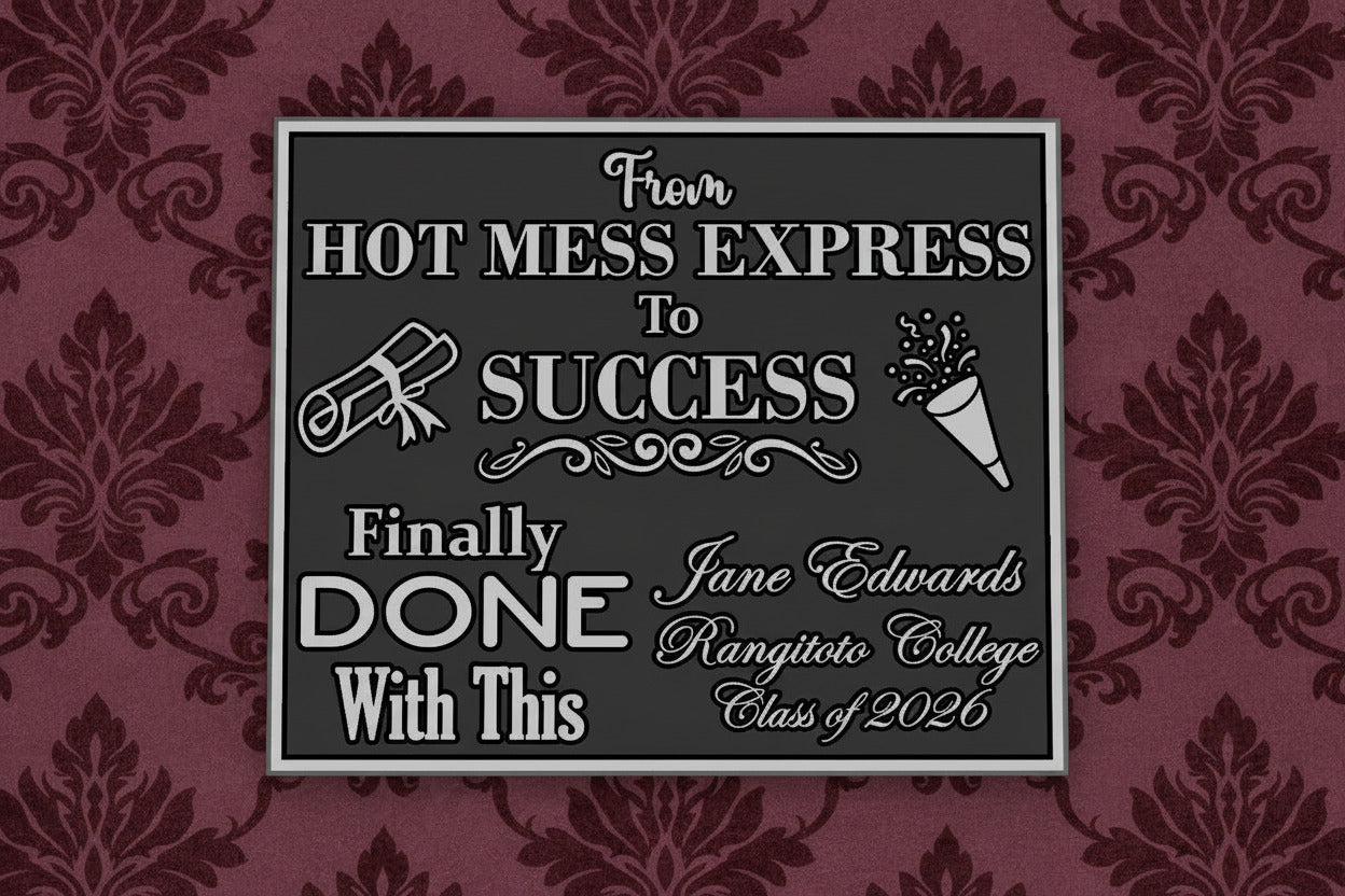 Graduation Plaque - Design 3