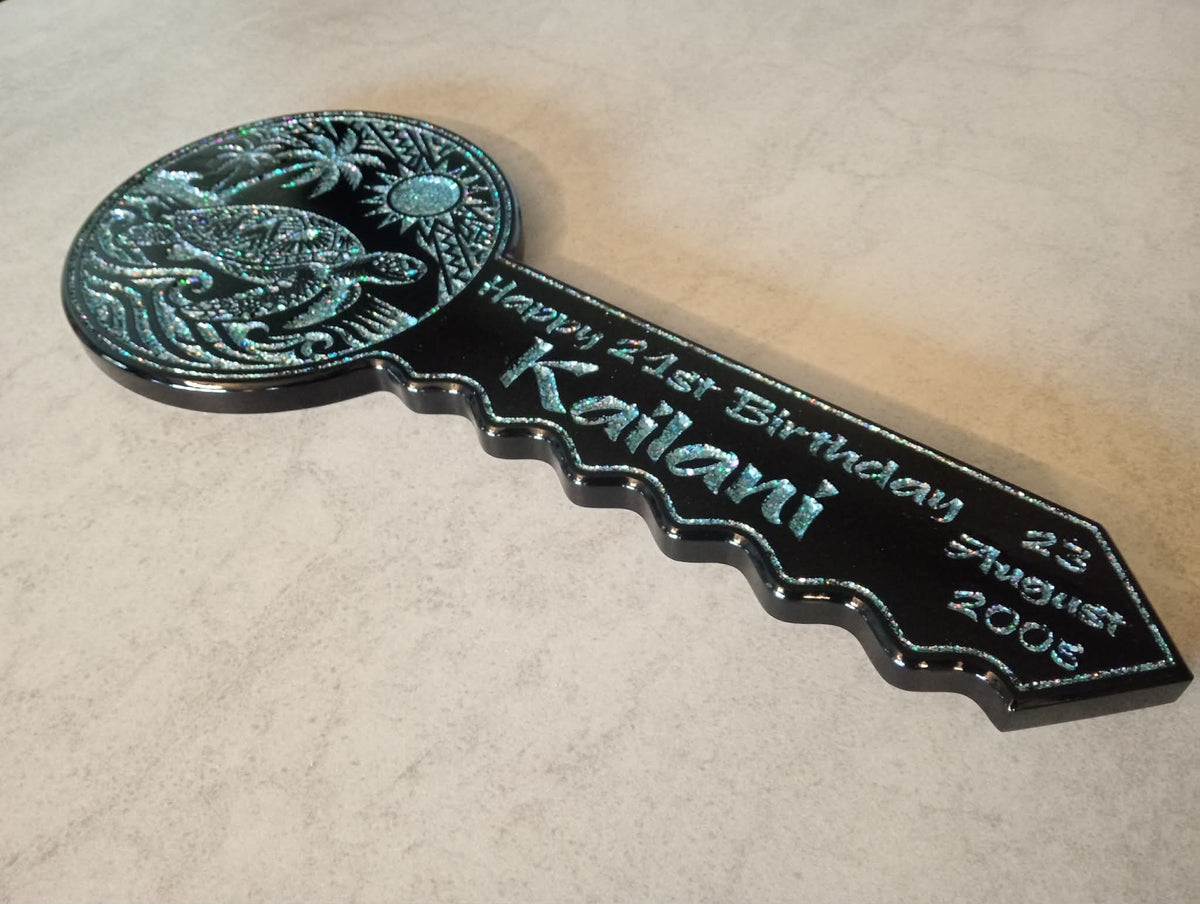 Personalised 21st Birthday Key - Stardust Range