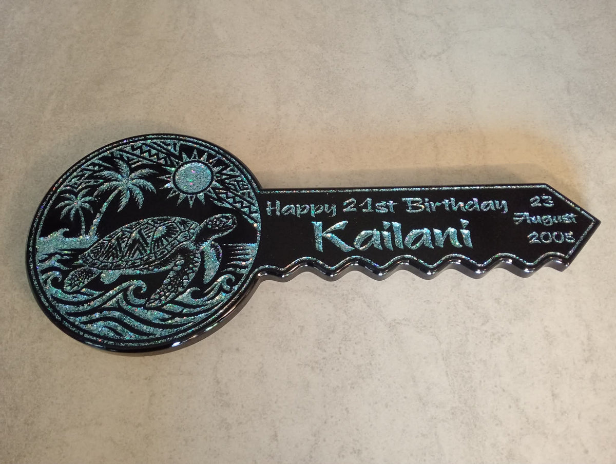 Personalised 21st Birthday Key - Stardust Range