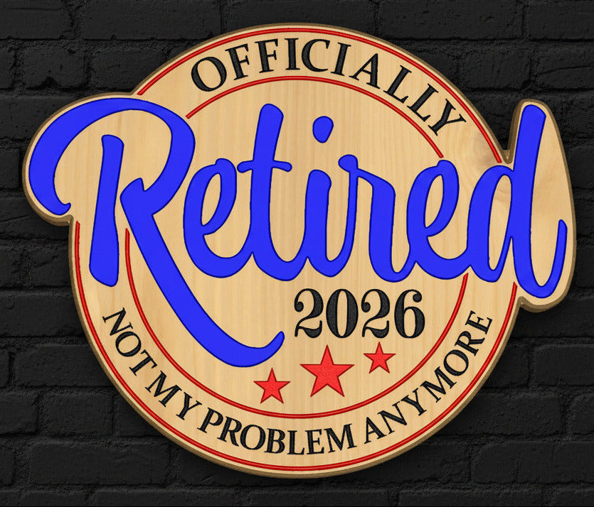 Retirement Plaque - Design 1