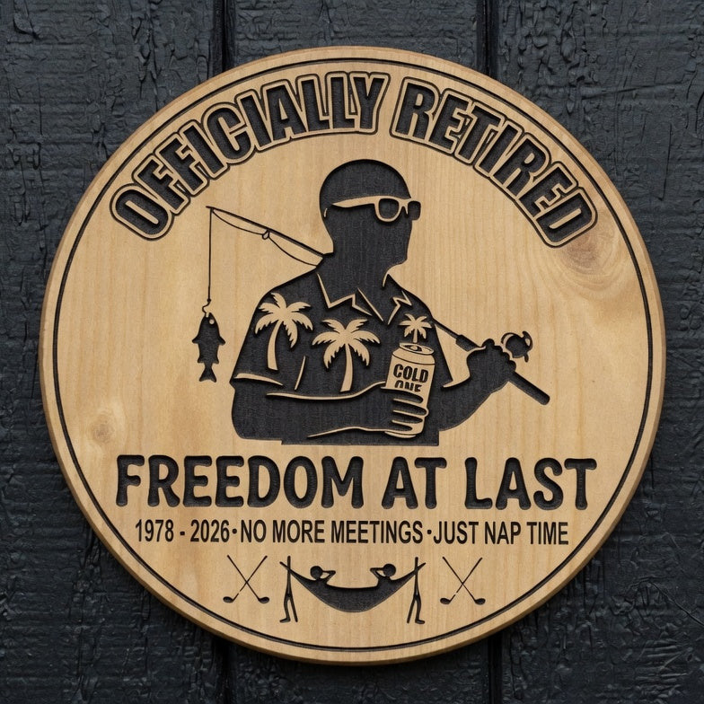Retirement Plaque - Design 11