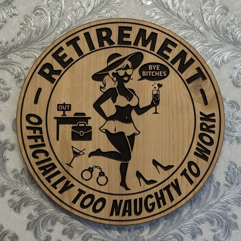 Retirement Plaque - Design 2