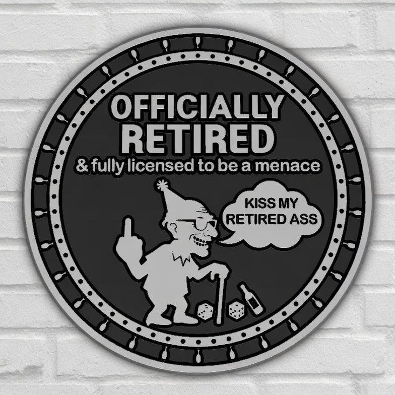 Retirement Plaque - Design 3