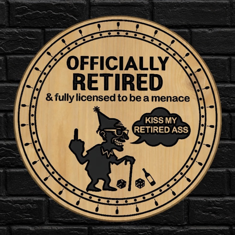 Retirement Plaque - Design 3